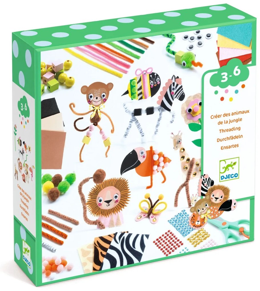 Scatola creativa per i più piccoli - Animali della giungla