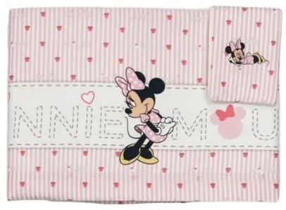 Lenzuola lettino neonato Minnie Mouse love Disney