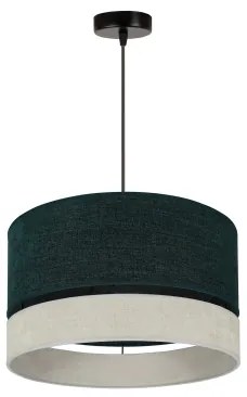 Duolla - Lampadario a sospensione con filo DOUBLE 1xE27/15W/230V diametro 40 cm verde/grigio