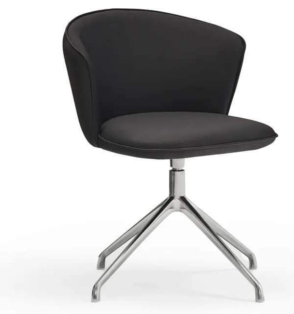 Set di sedie da pranzo nera in imbottito 2 pz Add – Teulat