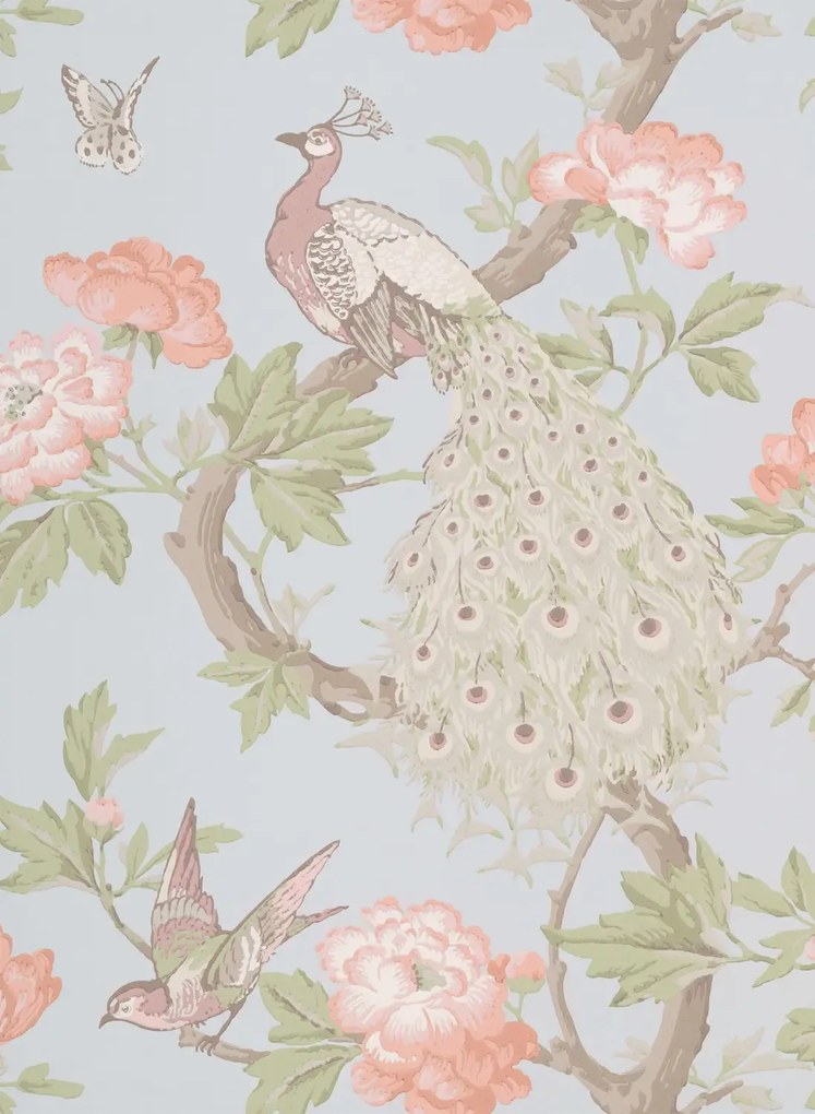 Little Greene Carta da parati Pavona - Pearle