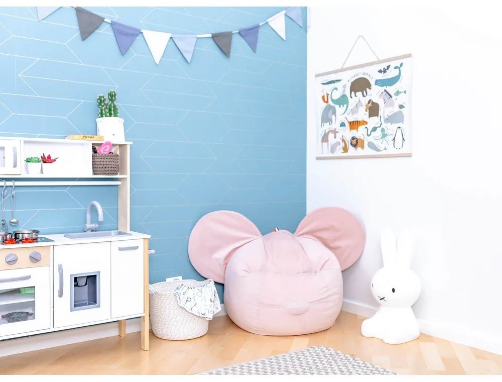 Pouf a sacco per bambini blu Ears – The Brooklyn Kids