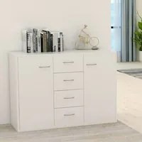 Credenza Bianca 88x30x65 cm in Truciolato 800684