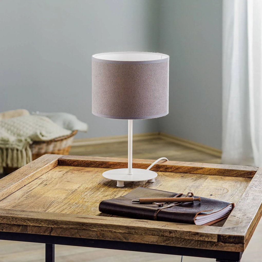 Duolla Lampada da tavolo Pastell Roller 30cm grigio