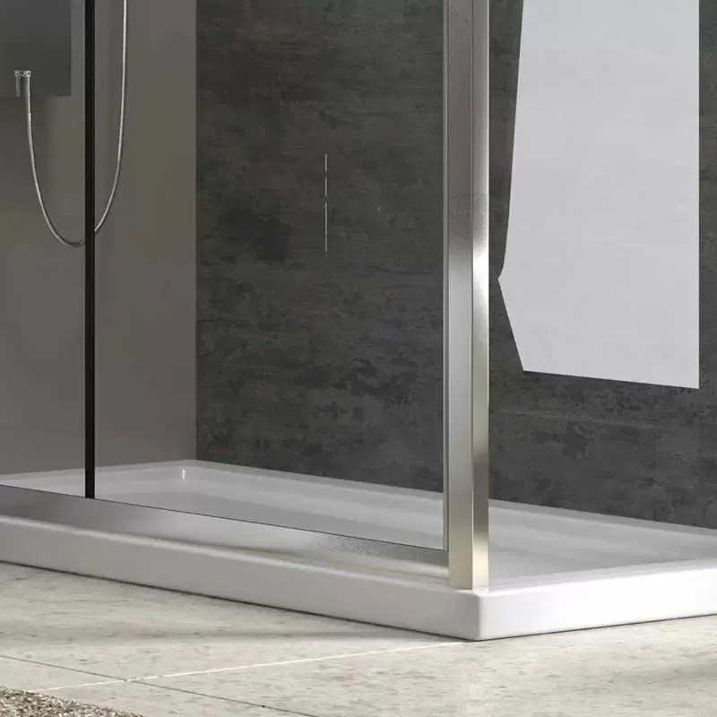 Kamalu - Box doccia angolo 160x70 cm trasparente altezza 180cm K410NS