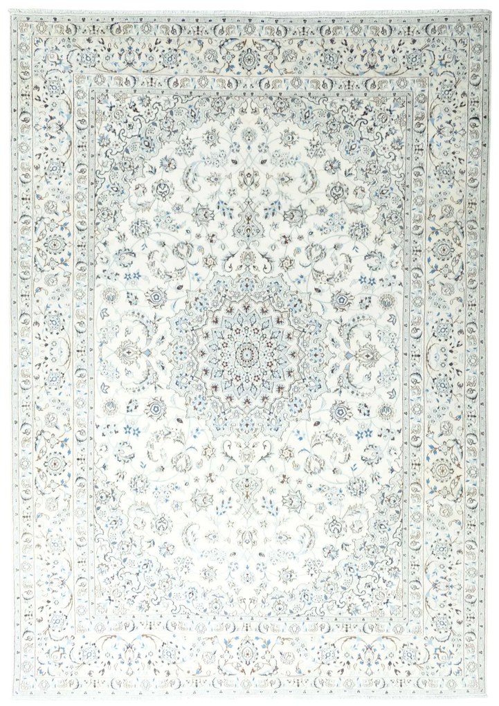 Nain Tappeto 260x370 Beige (Iran) Annodato A Mano