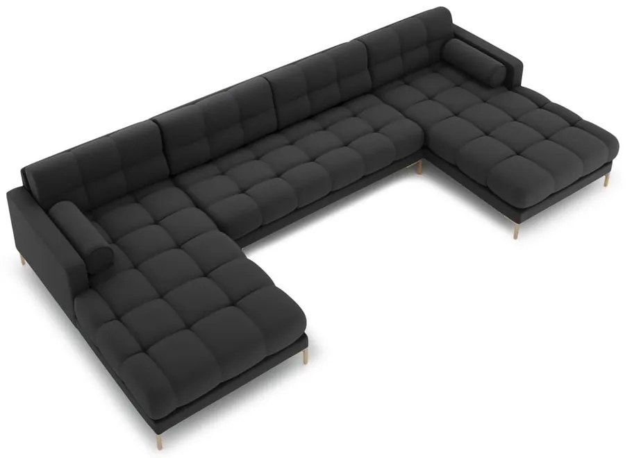 Divano angolare a U grigio scuro Bali - Cosmopolitan Design