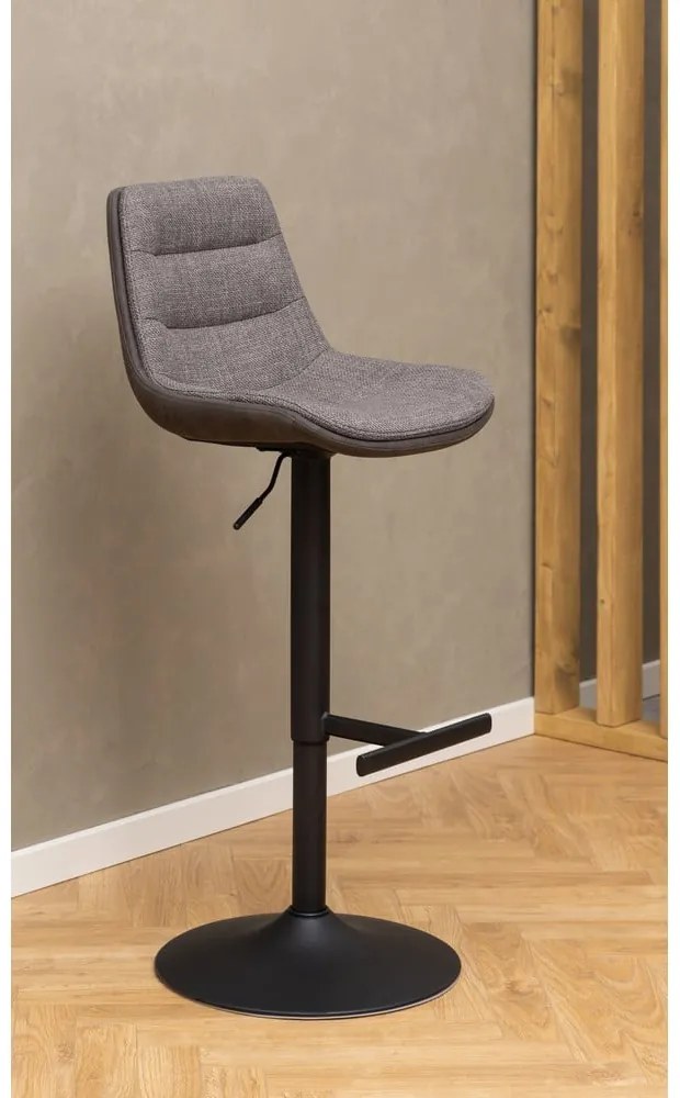 Sgabello da bar grigio con altezza regolabile (altezza della seduta 86 cm) Adisa – Actona