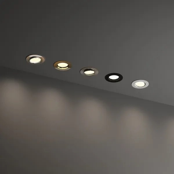 Ideal Lux - Faretto da incasso SWING 1xGU10/28W/230V Ø 8,2 cm cromo lucido