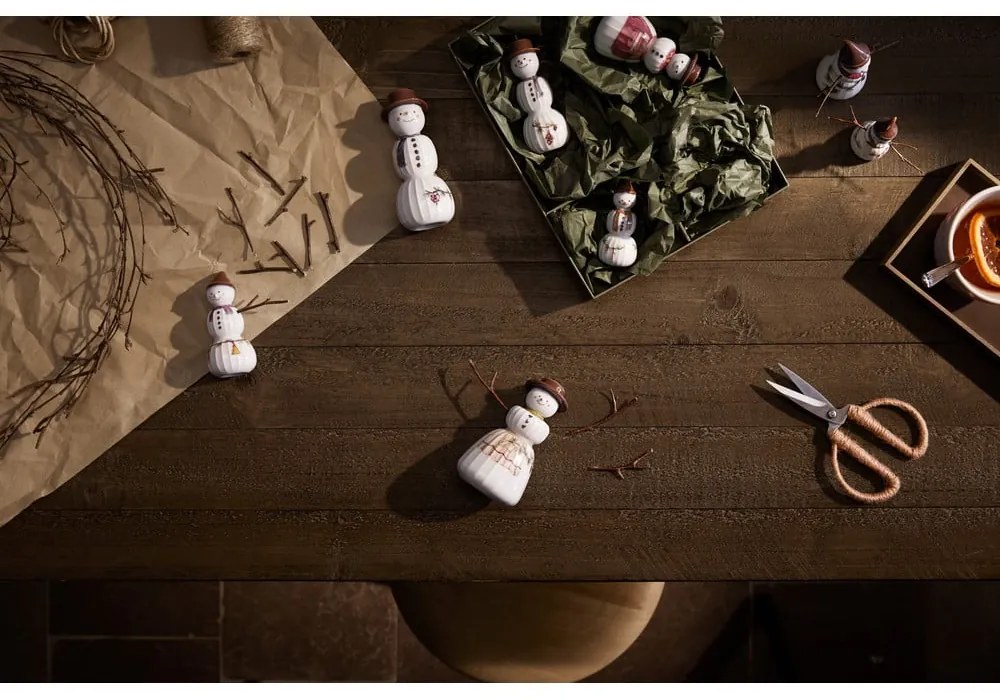 Decorazione per albero di natale in porcellana dipinta a mano ø 4,5 cm Hammershøi Snowwife – Kähler Design