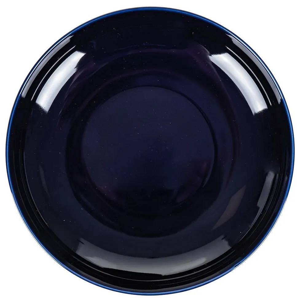 Servizio Piatti 12 pezzi - New Bone China Bordo Oro - Luxury Blue