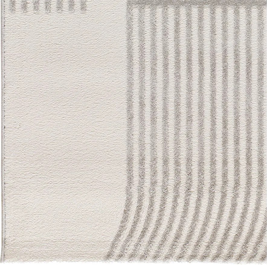 Tappeto grigio chiaro/avorio 80x150 cm Flora – Universal