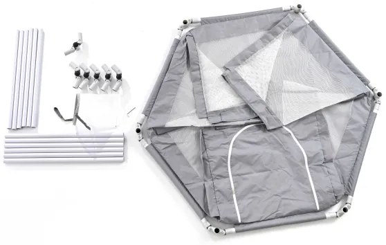 Recinto gioco 120 cm grigio