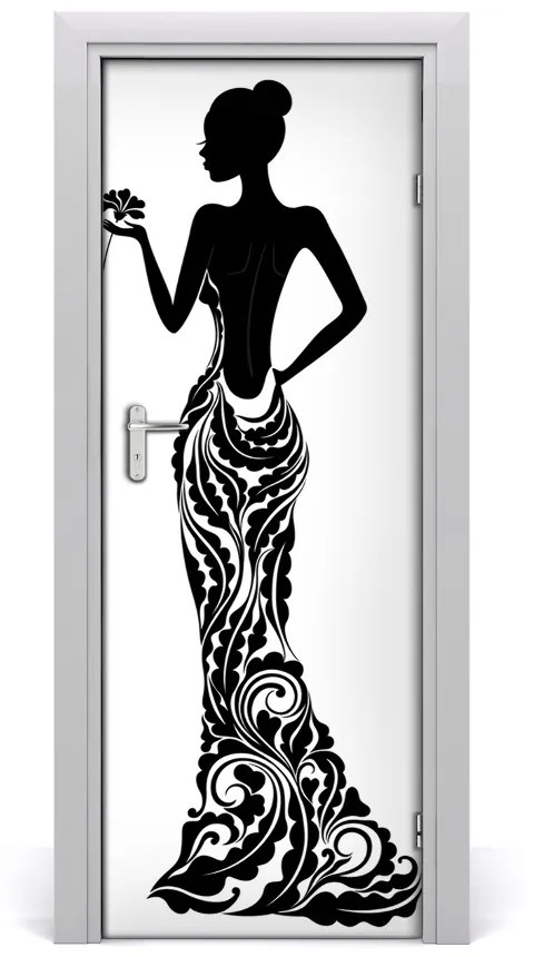 Sticker porta Illustrazione di moda 95x205 cm