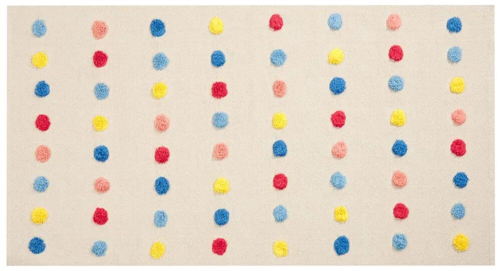 Tappeto per bambini cotone multicolore 80 x 150 cm LELES Beliani