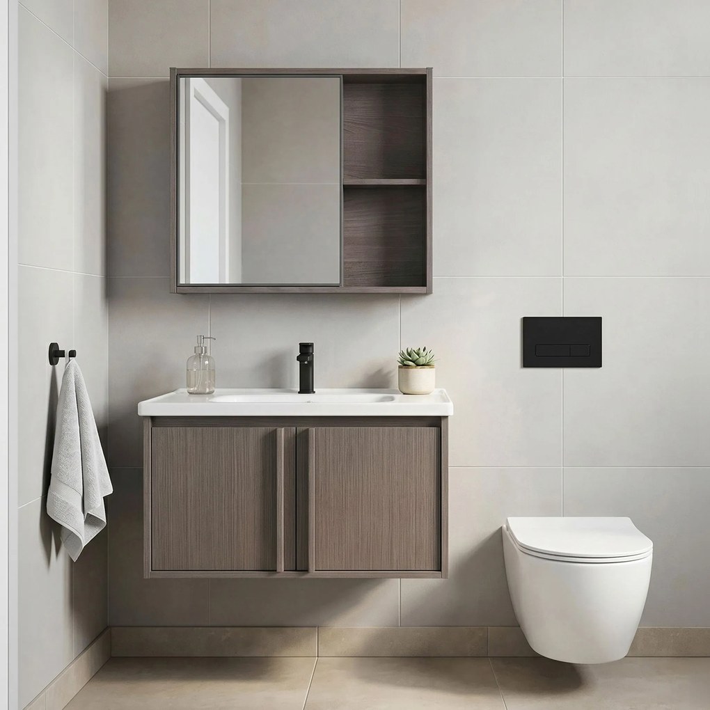 Set di mobili da bagno con lavabo Gama T25023 KJM 70CM