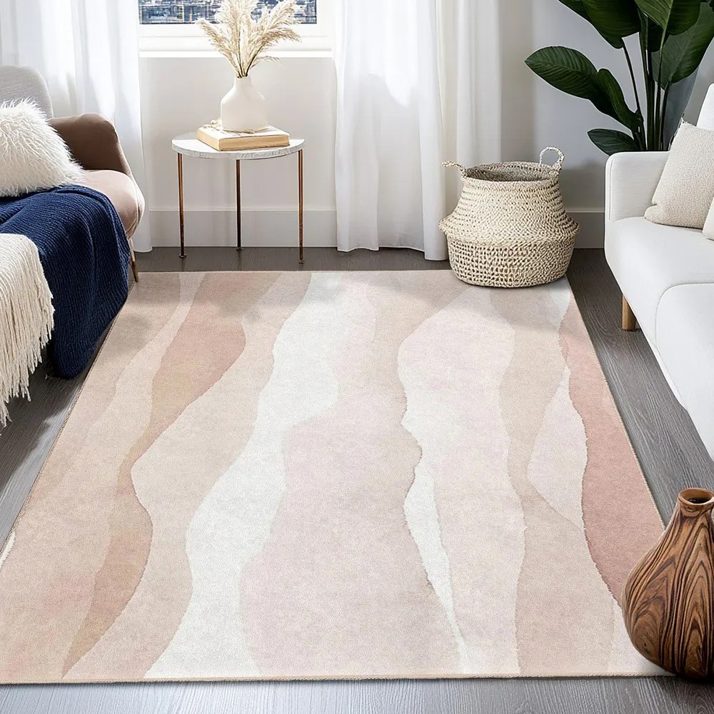 Tappeto color crema lavabile 120x180 cm Komodo Beach – Mila Home