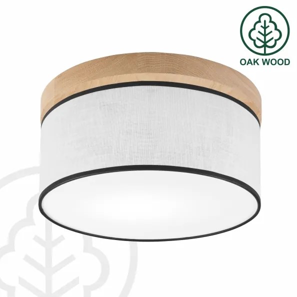 Brilagi - LED Plafoniera BELLADONNA 1xE27/15W/230V diametro 30 cm bianco/quercia