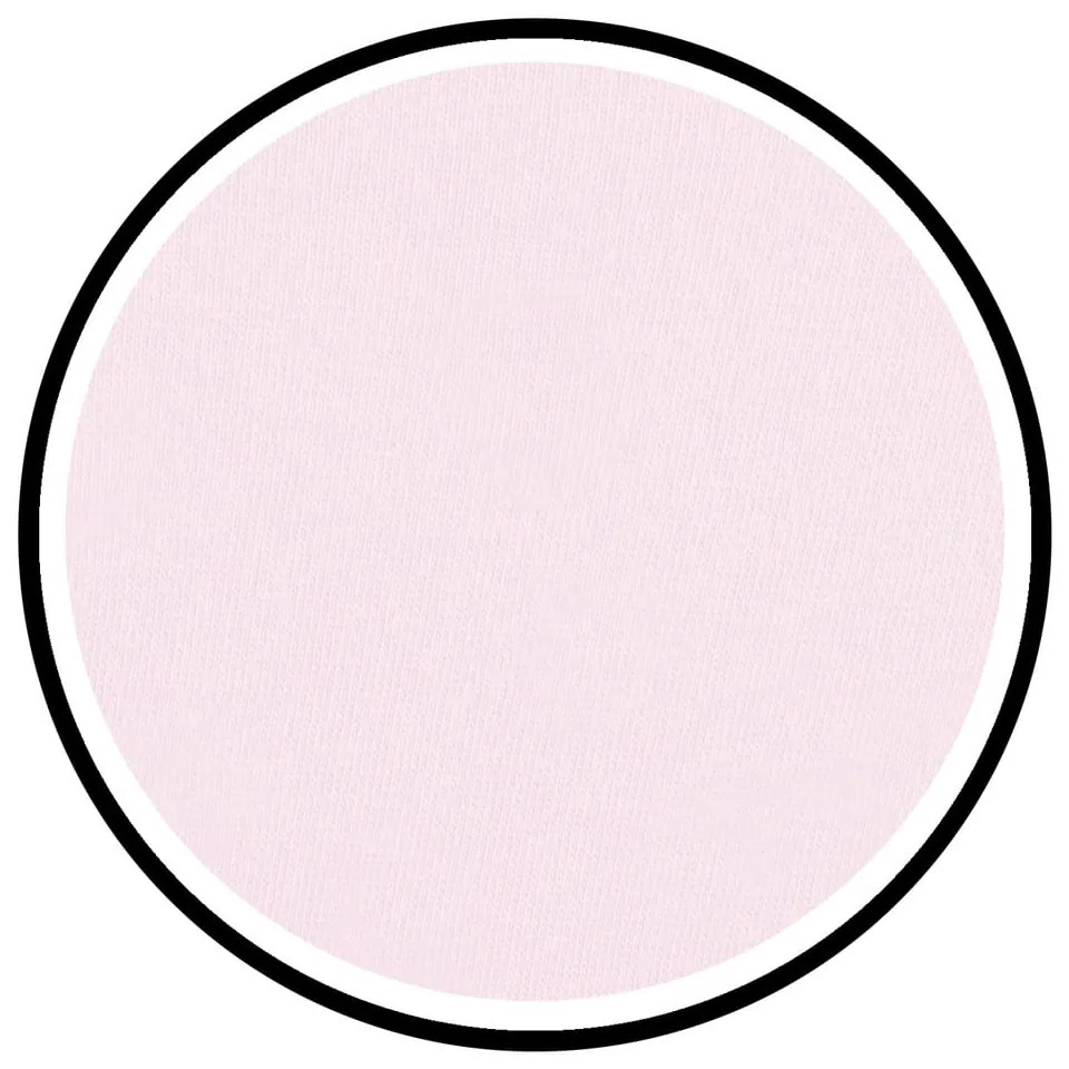 Lenzuolo con angoli rosa chiaro in jersey 140x200 cm Amber – Restilo