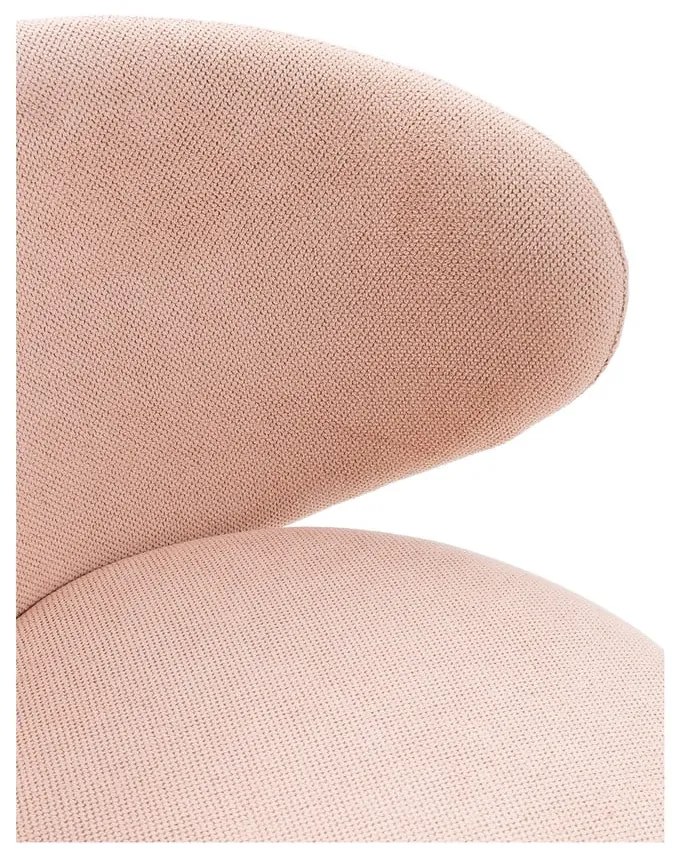 Sedia da ufficio in rosa chiaro Rush – Marckeric