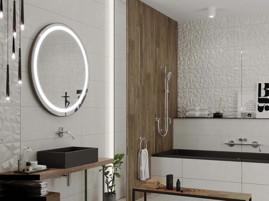 Specchio rotondo con illuminazione LED C4 premium