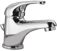 Rubinetto miscelatore economico per lavabo con scarico in plastica 35 cod 76551