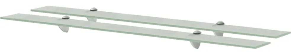 Mensole Galleggianti 2 Pz İn Vetro 100x20 Cm 8 Mm /