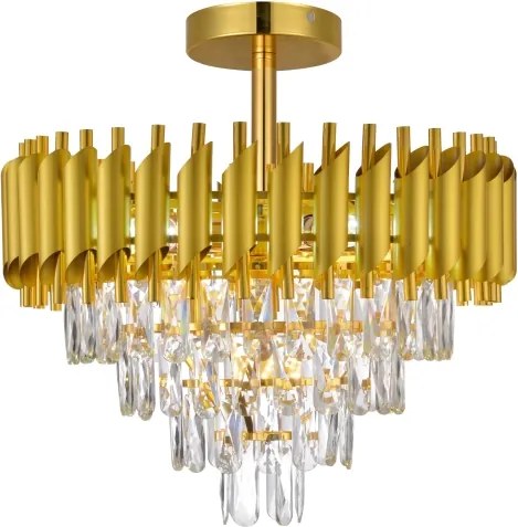 Brilagi - Lampadario da soffitto ECLIPSE 7xE14/10W/230V Ø 48 cm oro