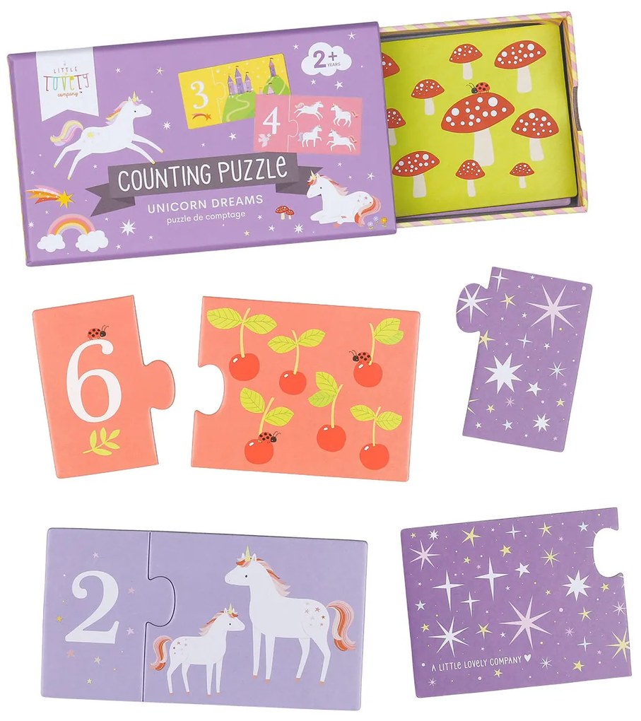 A Little Lovely Company - puzzle di numeri - unicorni