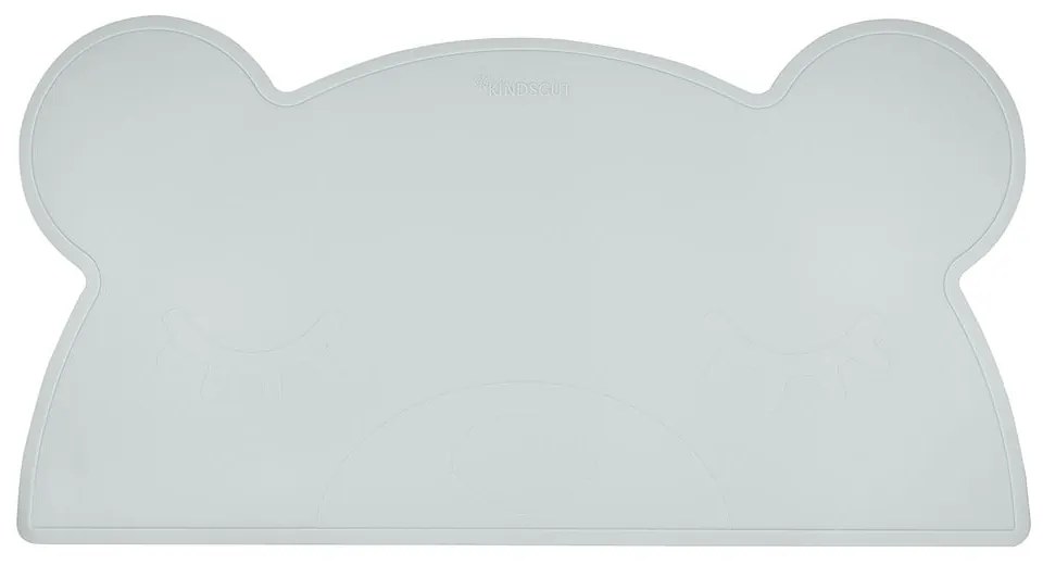 Tovaglietta in silicone azzurro Orso, 48 x 25 cm - Kindsgut