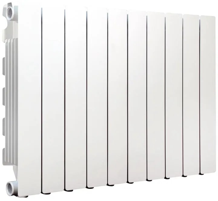 Radiatore acqua calda PRODIGE MODERN in alluminio, 10 elementi, interasse 500 mm, bianco