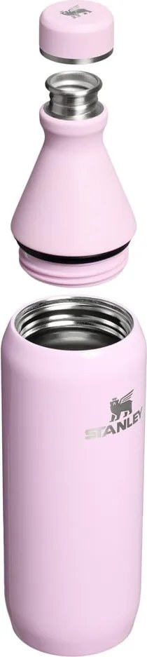 Bottiglia termica rosa in acciaio inox 600 ml All Day Slim Bottle Cherry Blossom Gloss – Stanley