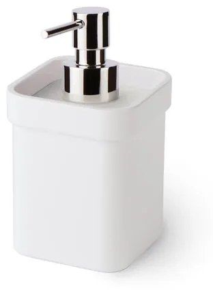 Dispenser sapone per bagno d'appoggio Saeta bianco in acrilico