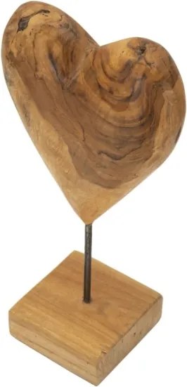 Scultura Dobu In Teak Riciclato Cm 20X12X37 (Pezzi Unici - Non Rip. In Serie)
