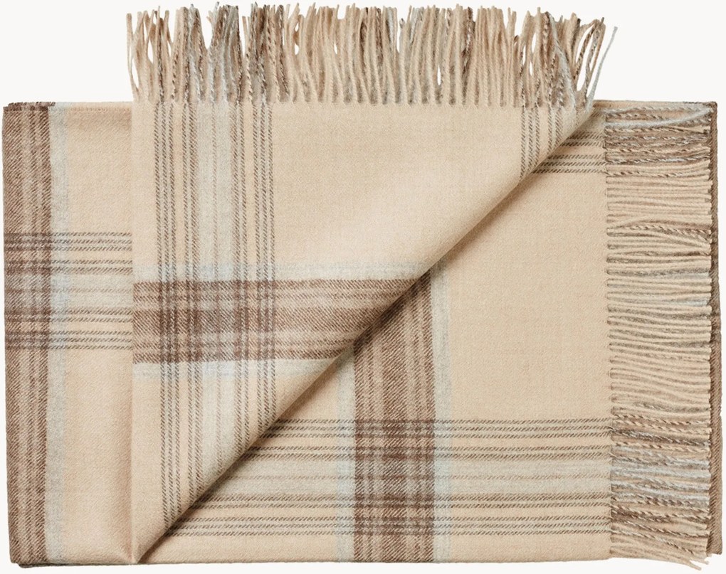 Coperta in baby alpaca con frange Buenos Aires