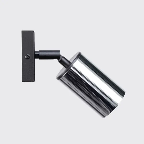 Sollux SL.1366 - Faretto da parete WINX 1xGU10/10W/230V nero/cromo
