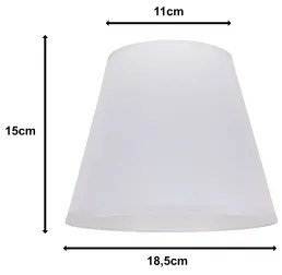 Duolla - Paralume SOFIA XS E14 diametro 18,5 cm bianco