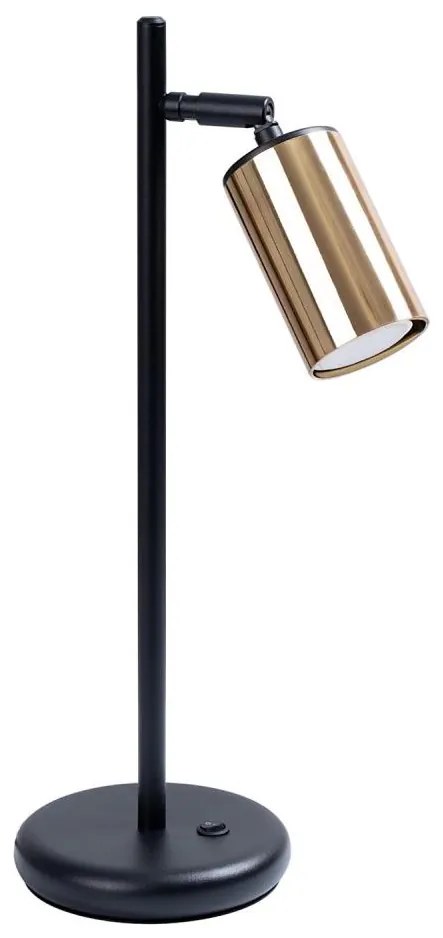 Sollux SL.1389 - Lampada da tavolo WINX 1xGU10/10W/230V nero/oro