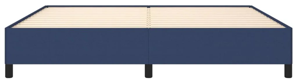 Giroletto senza materasso blu 200x200 cm in tessuto