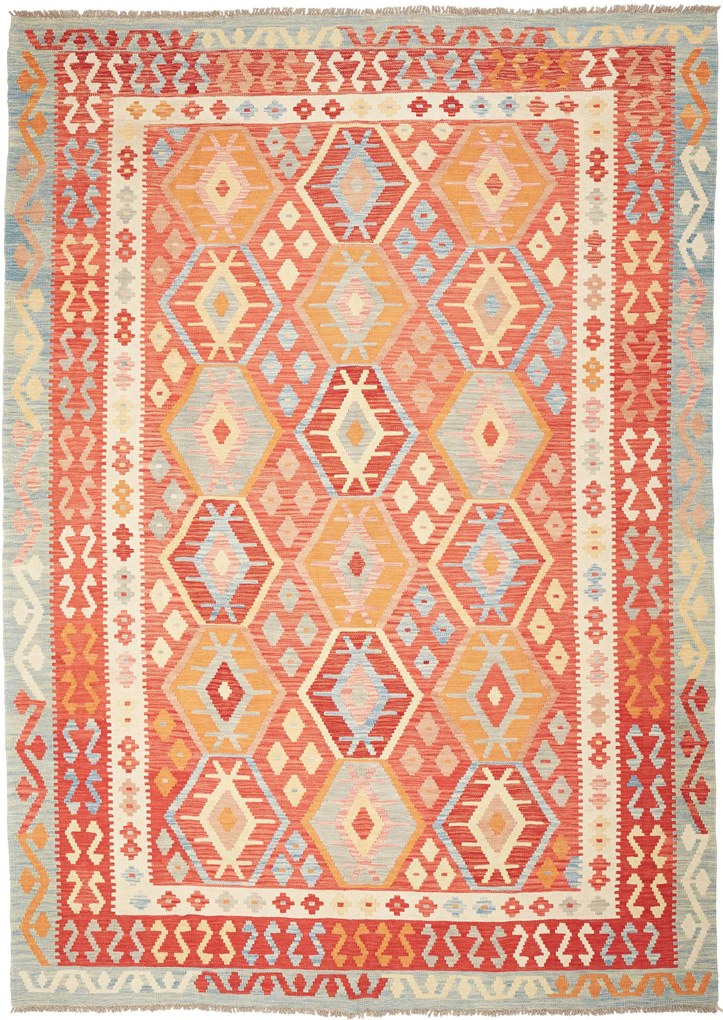 Kilim Tappeto 210x300 (Pakistan) Tessuto A Mano
