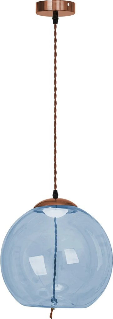 Lampada LED Da Soffitto Pensile Di Vetro Blu APP445-CP