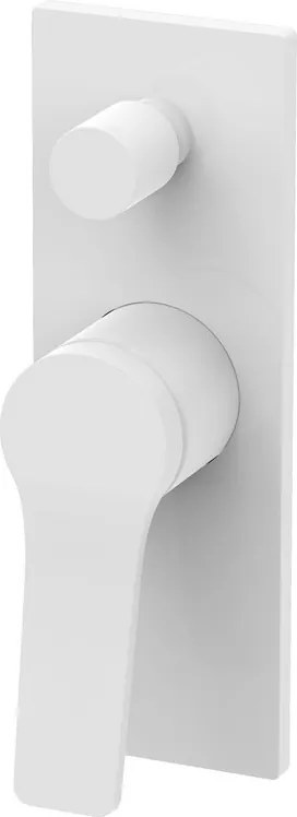 Kamalu - Miscelatore doccia incasso con deviatore colore bianco | KAM-KANDA BIANCO