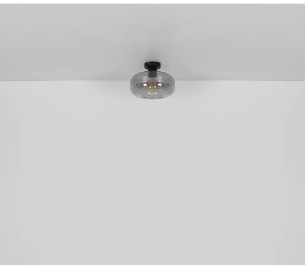 Globo 15566D - Lampadario a plafone GIUSEPPE 1xE27/40W/230V diametro 28 cm grigio