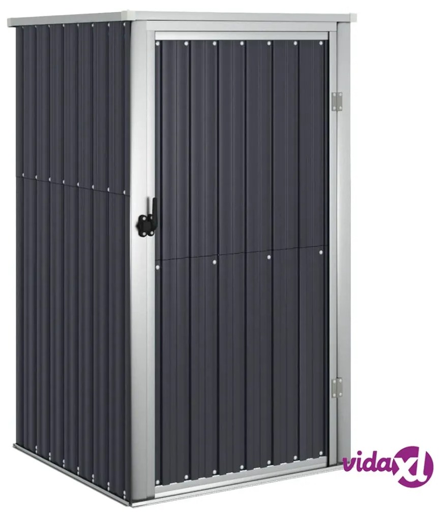 vidaXL Capanno per Attrezzi Antracite 88x89x161 cm Acciaio Zincato