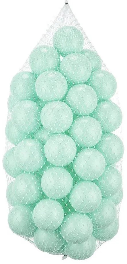 50 palline gioco plastica Ø 7 cm menta