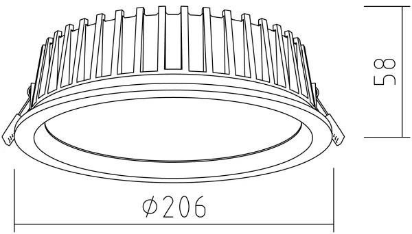 APLED - Lampada LED RONDO WOODLINE LED/12W/230V 4000K diametro 20 cm quercia legno solido