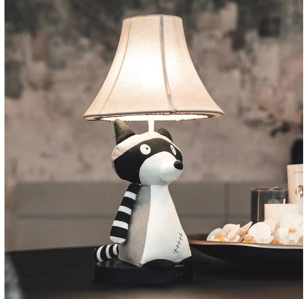 Happy Lamps - Lampada da tavolo LED per bambini BEN LED/5,4W/230V raccoon