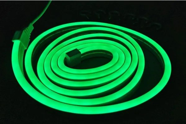 LED Striscia flessibile NEON LED/5V USB 1,8 m verde
