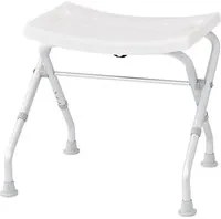 RIDDER Sgabello da Bagno Pieghevole 110 kg Bianco A0050301