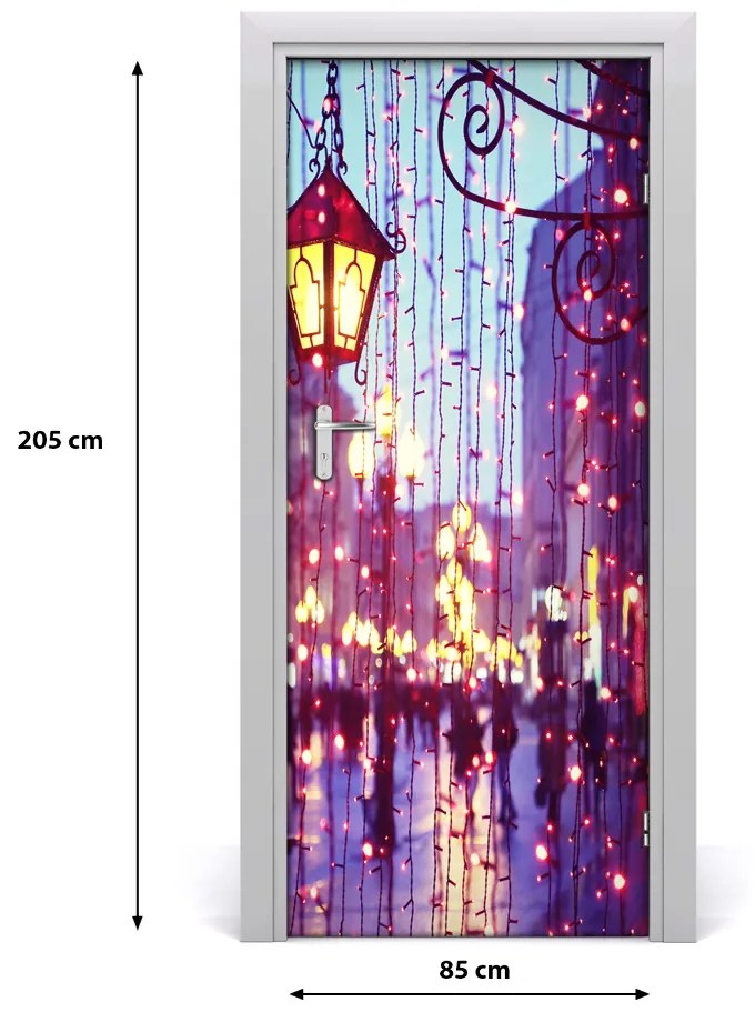 Rivestimento Per Porta Luci in citt? 85x205 cm